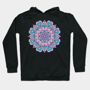 Colorful Mandala, mandala-design, mandala-art, geometric, abstract, mandala and spirituality, colorful, rainbow, mandala pattern, mandala flower patterns, Flower Mandala ,Spirituality Hoodie